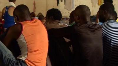 African nationals captured by anti Gaddafi forces