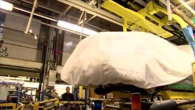 New MG6 car on the production line