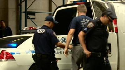 Van searched for bombs in New York