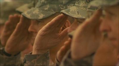 Troops at 9/11 Kabul ceremony