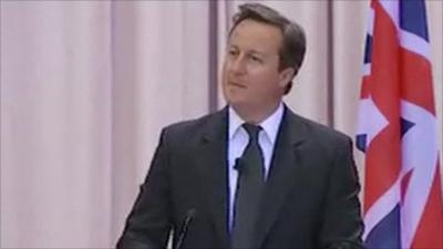 David Cameron in Moscow