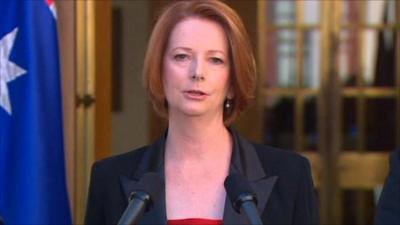 Australian prime minister, Julia Gillard