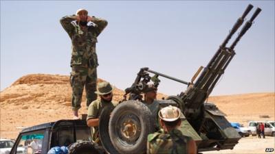 Rebels near bani Walid