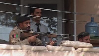 Security forces in Kabul