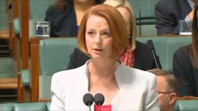 Australian Prime Minister Julia Gillard