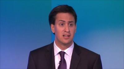 Labour Leader Ed Miliband at TUC annual conference