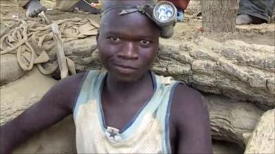 Senegalese miner in Diabougou