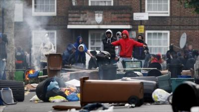 Young rioters in London