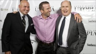 director Matt Russell, Lucas Black and Robert Duvall