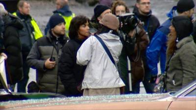 Halle Berry on the set of new film Cloud Atlas