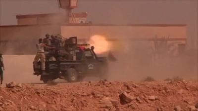 Anti-Gaddafi fighters in Bani Walid