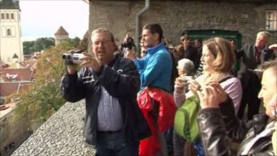 Tourists in Estonia