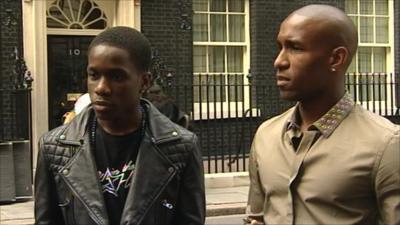 Tinchy Stryder and Jermain Defoe