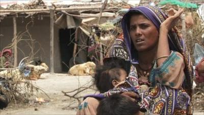 Flood victim speaks to BBC Urdu