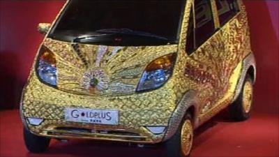 Gold car