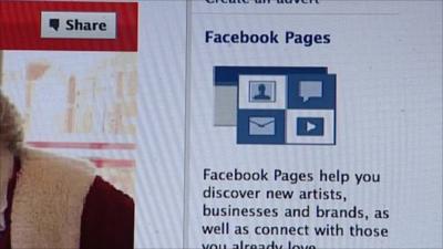 Facebook web page