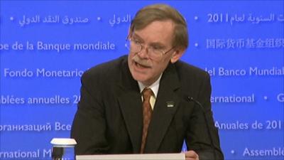 The president of the World Bank, Robert Zoellick,