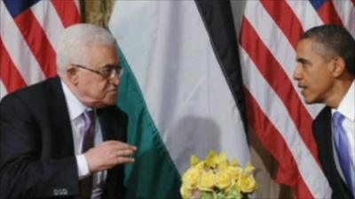 Mahmud Abbas and Barack Obama