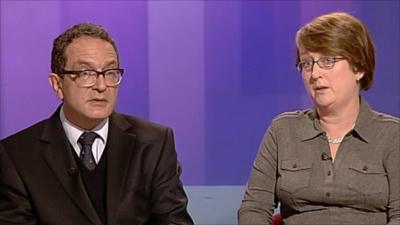 Lord Glasman and Jacqui Smith