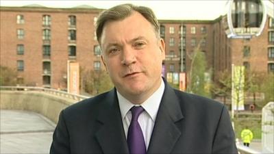 Shadow chancellor Ed Balls