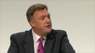 Shadow chancellor, Ed Balls