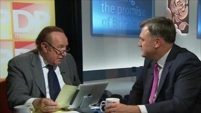 Andrew Neil and Ed Balls