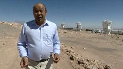 BBC's Pallab Ghosh in the Atacama desert