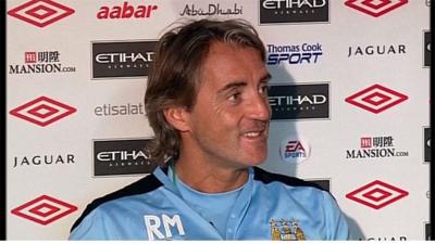 Manchester City manager Roberto Mancini