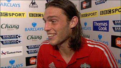 Liverpool striker Andy Carroll