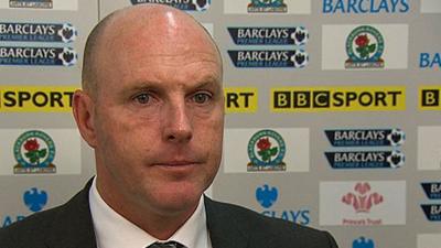 Blackburn's manager Steve Kean