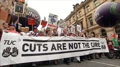 Protesters in Manchester