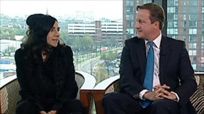 PJ Harvey and David Cameron