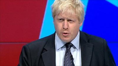 Boris Johnson at the Conservative party conference