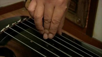 The guqin, the Chinese seven-string zither