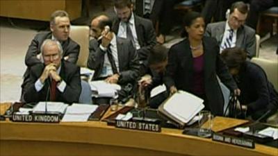 Susan Rice walks out of UN meeting