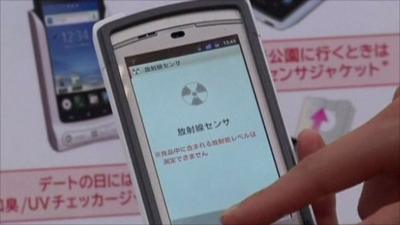 Smartphone with radiation monitoring cover