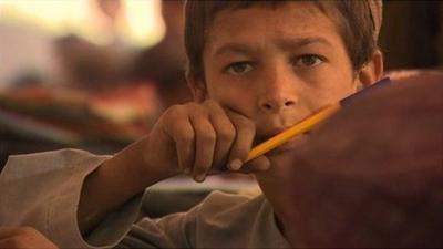 Child in an Afghan school