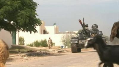 Tank in Libya