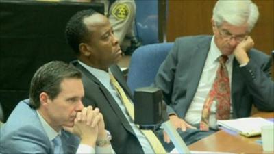 Dr Conrad Murray in court