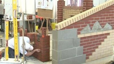 Competitive bricklaying