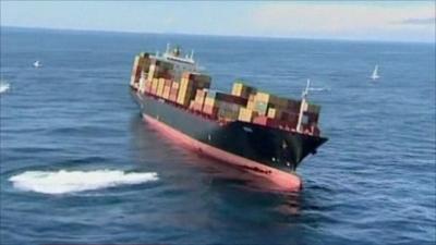 The Rena ran aground on the Astrolabe Reef