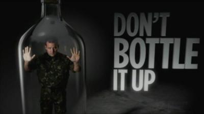 Ad campaign "Don't bottle it up"