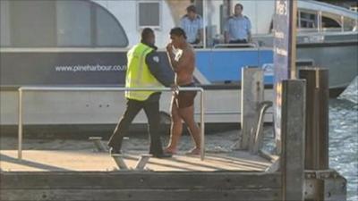 Manu Tuilagi after ferry jump