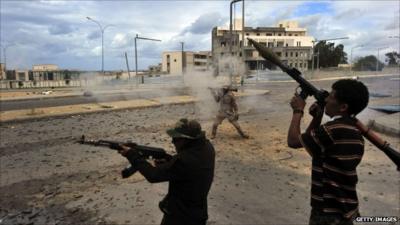 NTC fighters in Sirte