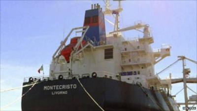 The 56,000-tonne bulk carrier Montecristo