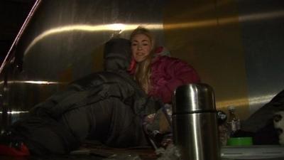 Hayley's night on the street