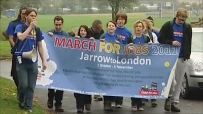 Marching for jobs