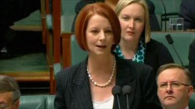 Australian Prime Minister Julia Gillard