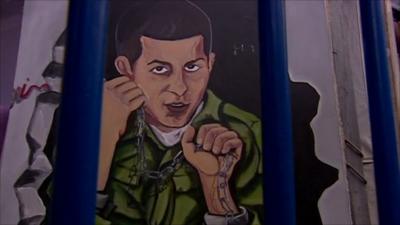 Mural of Israeli soldier Gilad Shalit