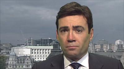 Labour's shadow health secretary Andy Burnham